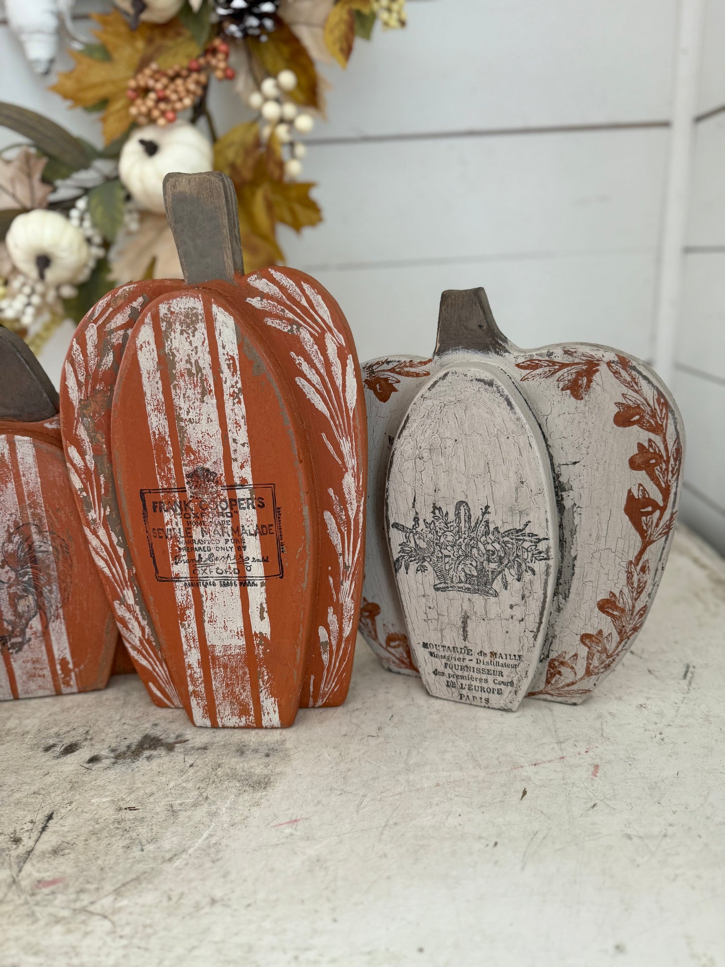 Hand cut Hand Painted & Stamped Pumpkins sold individually