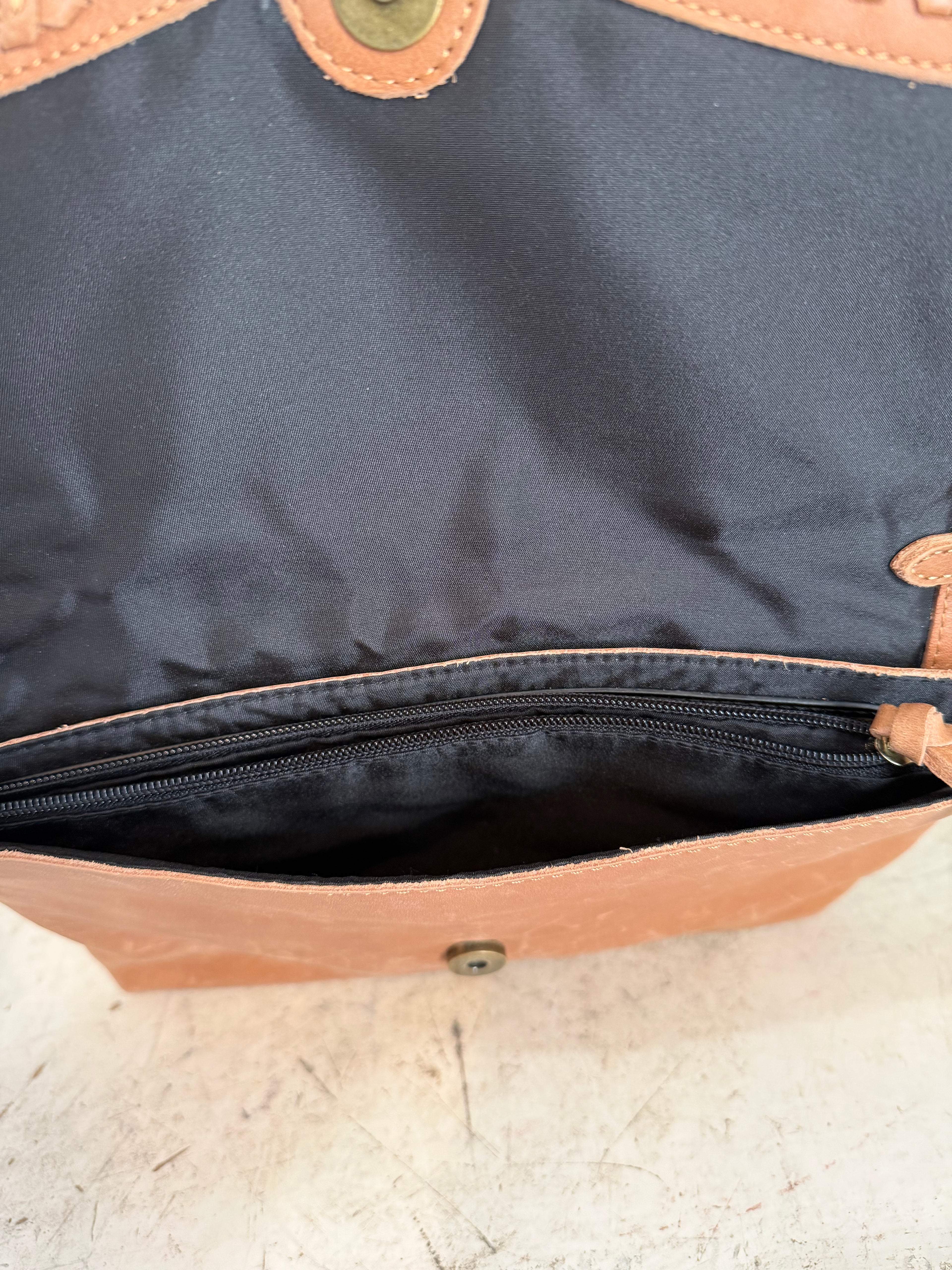 The Sak Collective Tobacco Legend Flap Leather Crossbody Bag