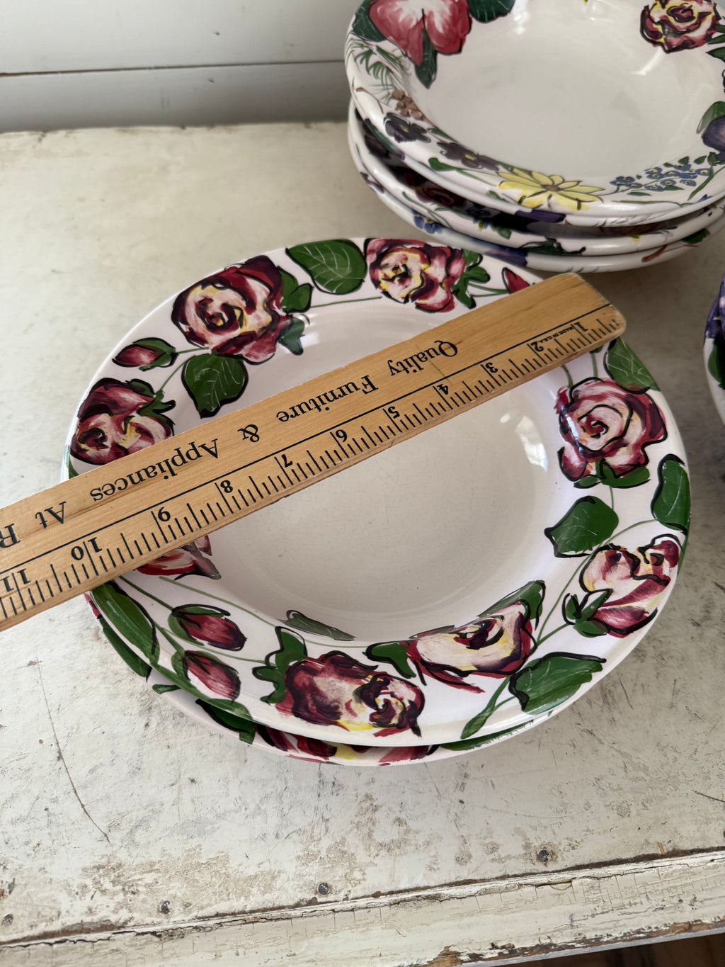 Hand Painted Studio Pottery Soup Bowl Sold individually - Signed by artist