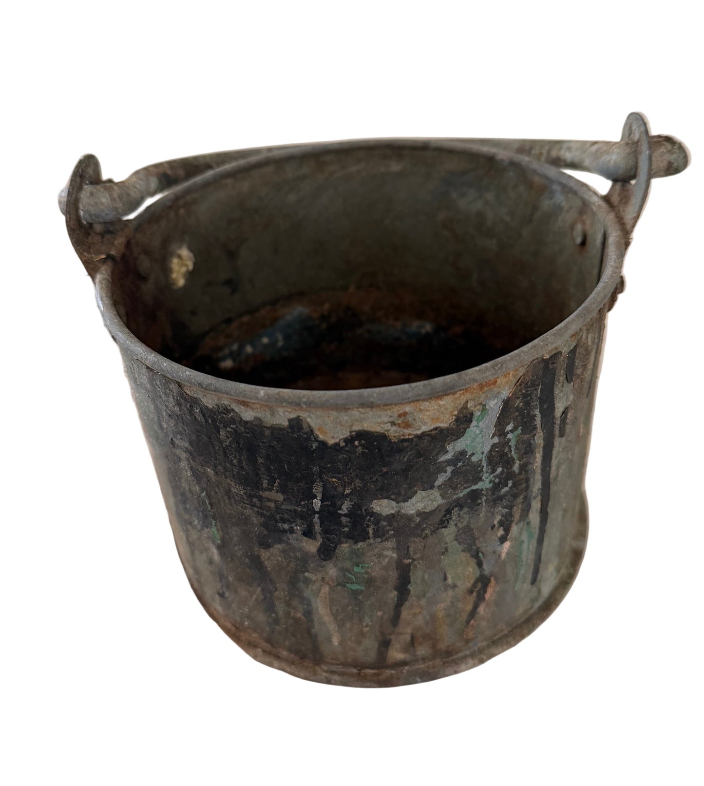 Antique French Paint Pail 6”