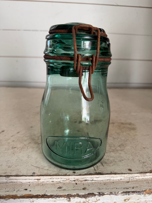 Mira French Canning Jar - has chiming lid as shown