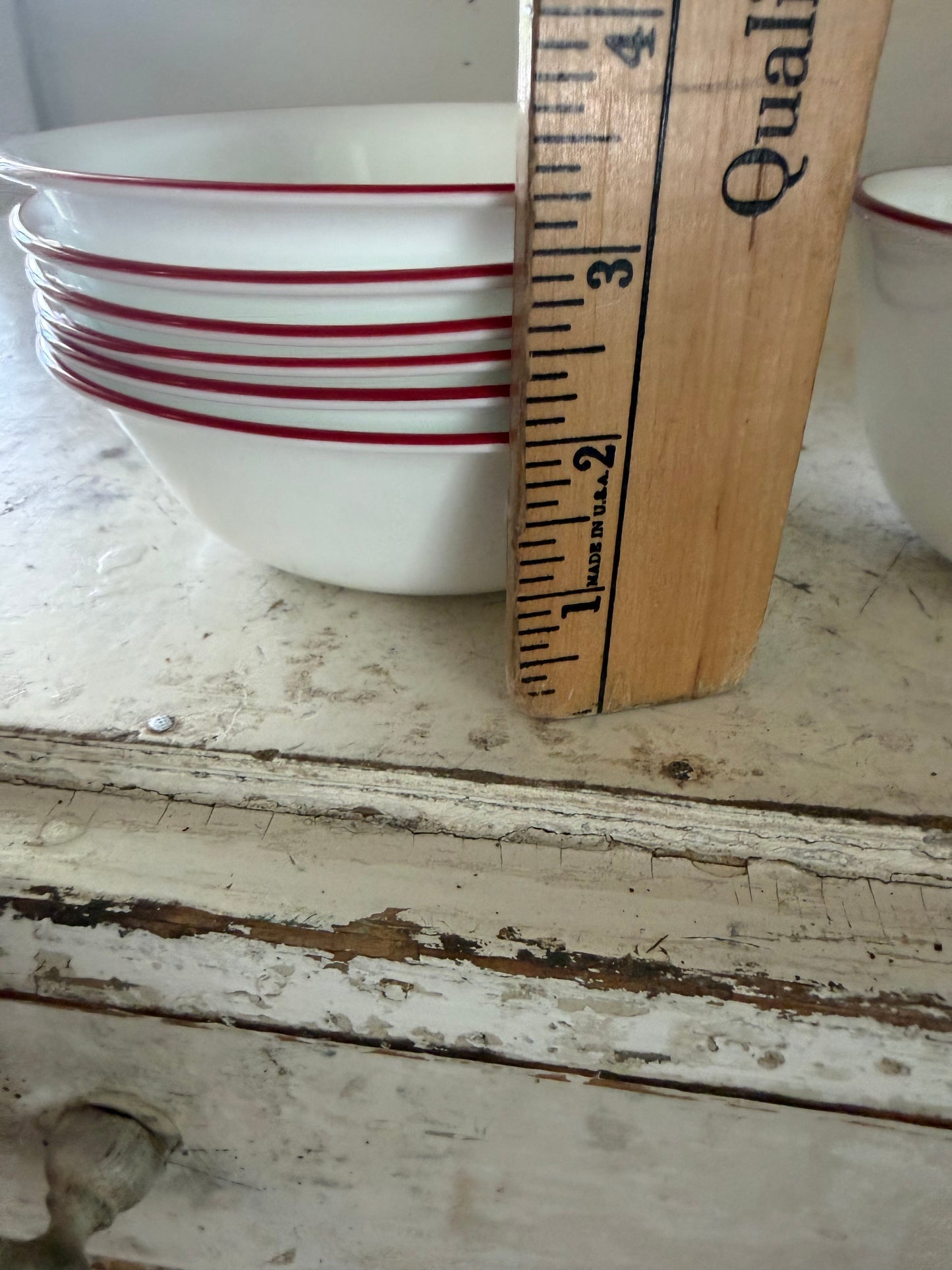 Corelle Red banded bowl sold individually