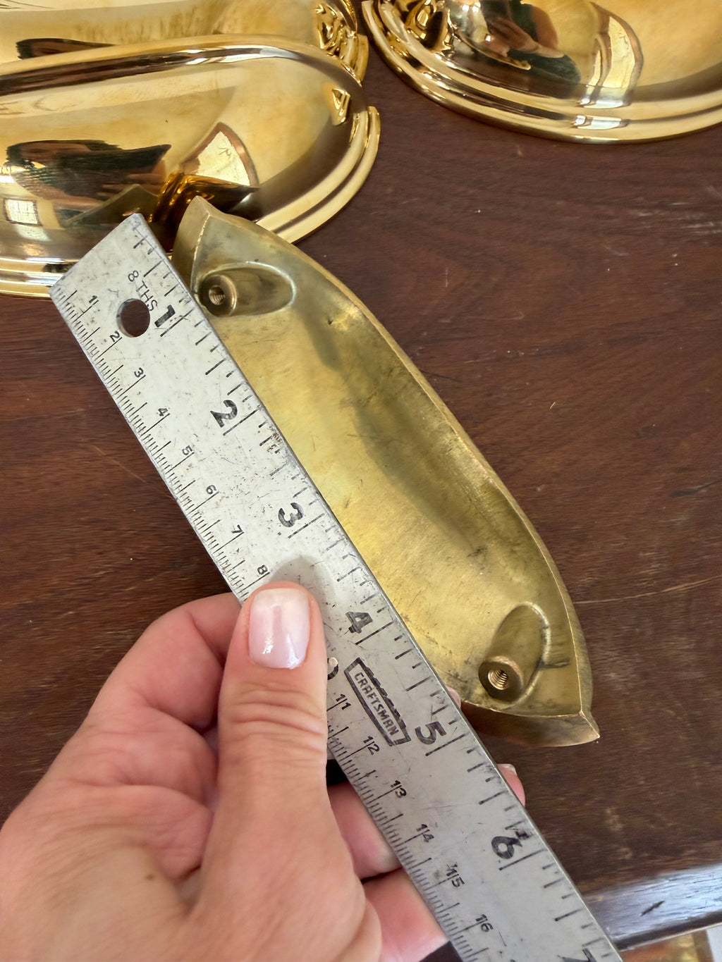 Brass Cup Pull - Set of 8