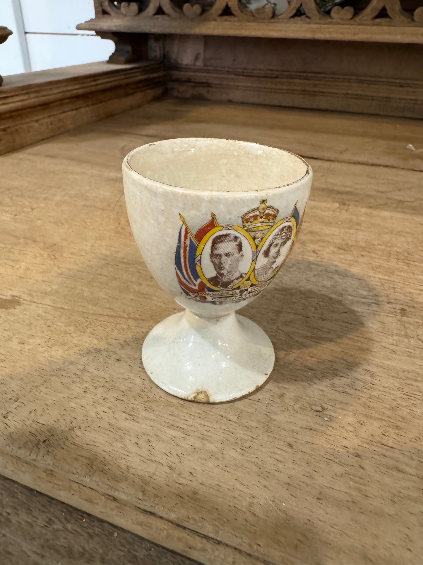 King George VI and Queen Elizabeth 1937 Coronation Egg Cup