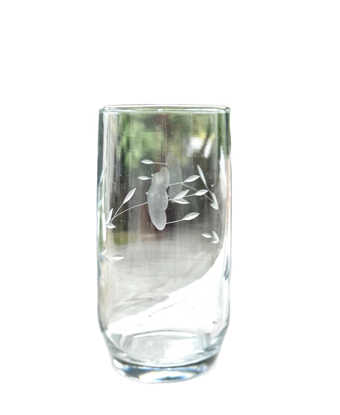 Vintage Princess House Heritage flat tumbler/etched highball glass - sold individually