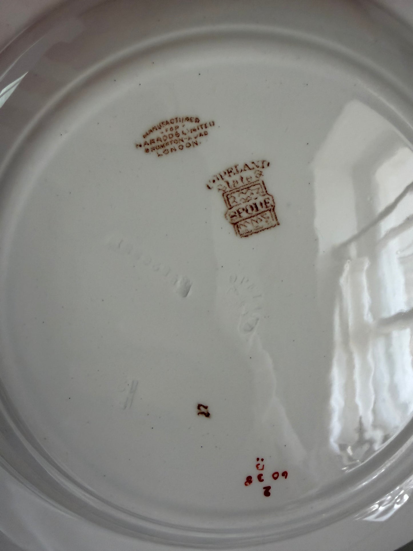 Antique Spode Chinoserie Green Transferware sold Individually