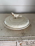 Metal Pie Holder With Cast Iron Bird Handle
