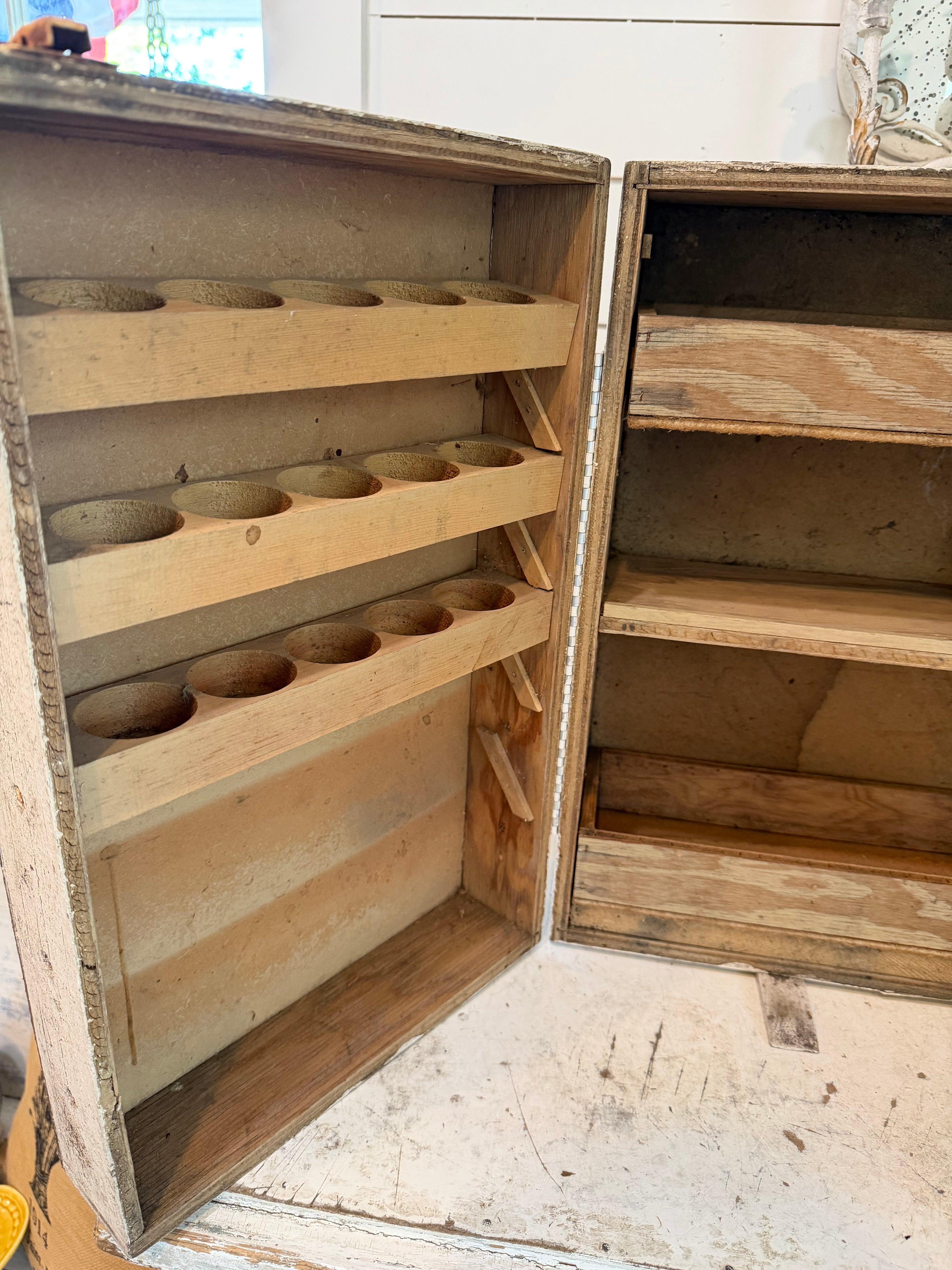 Vintage, Handmade Wood Doctors Chest