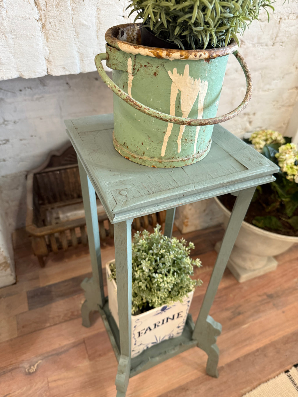 Antique Plant Stand - 31x14x14