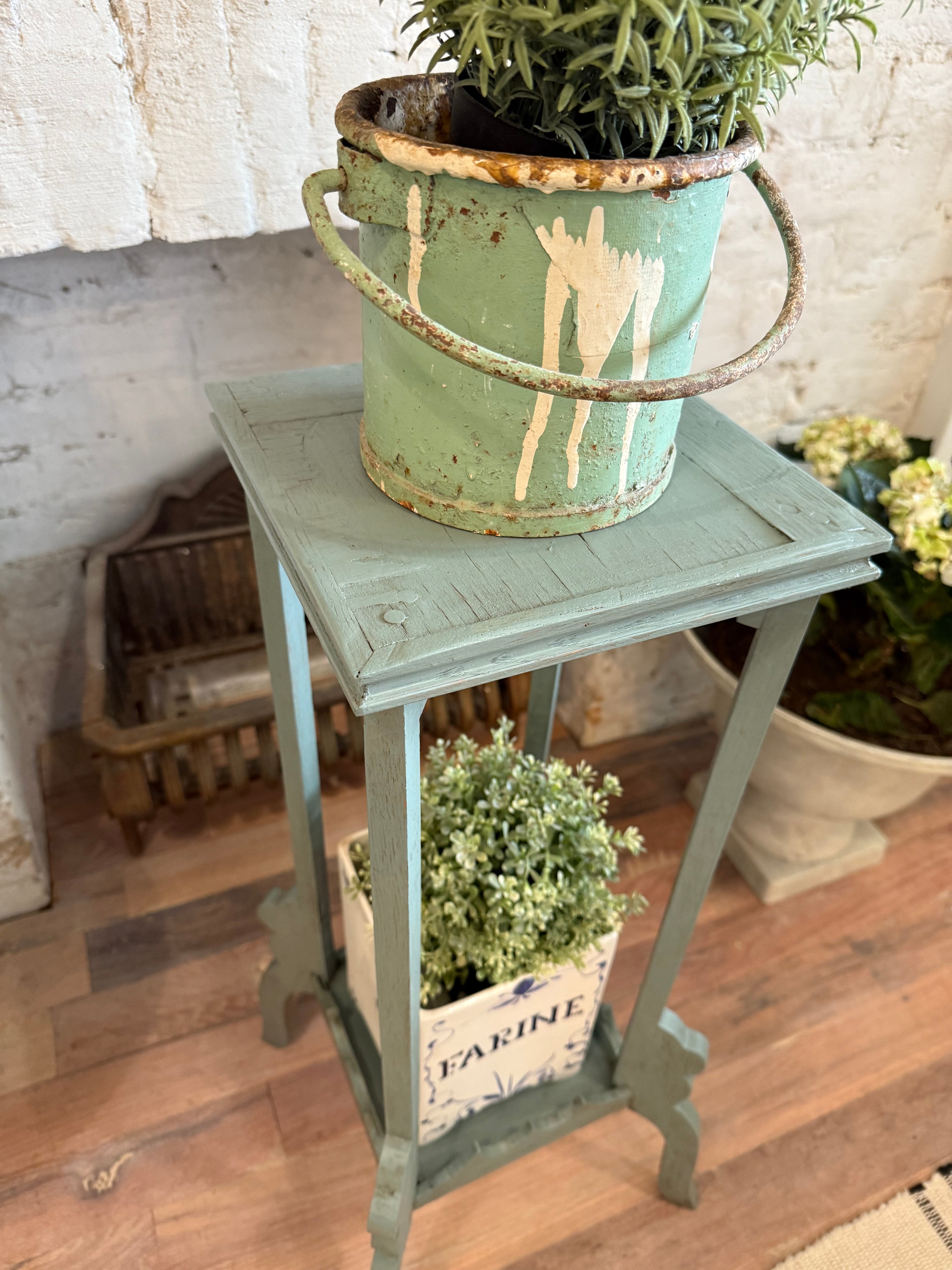 Antique Plant Stand - 31x14x14