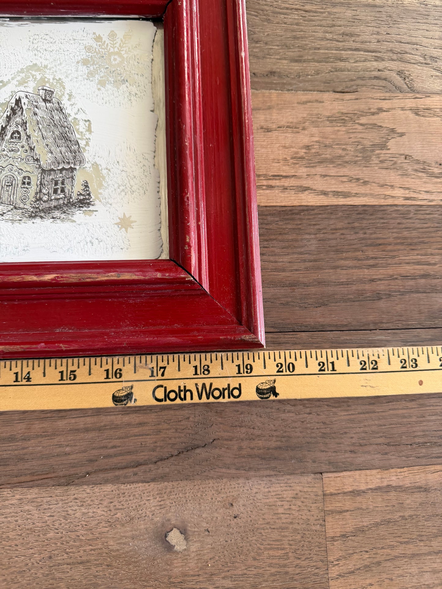 Peppermint Candy Cane Co Framed Mirror Art