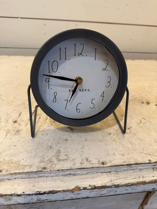 Rae Dunn 6 inch metal clock