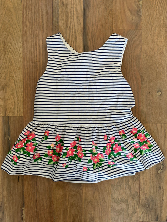 Janie & Jack Striped Floral Top - Toddler size 5