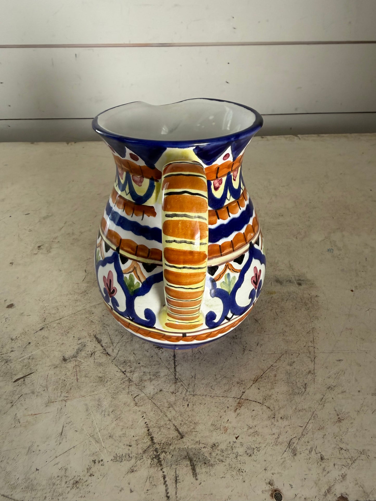 Hand Painted Italian Style Pitcher