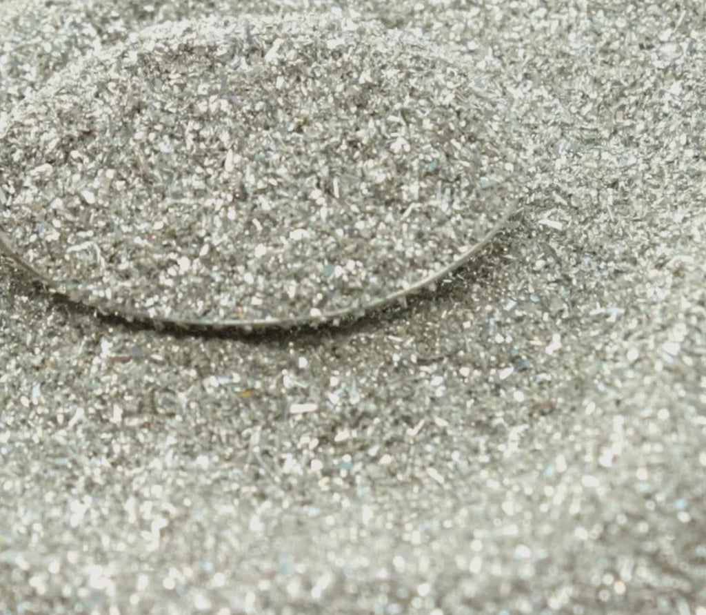 Sparkly Silver Glass Glitter