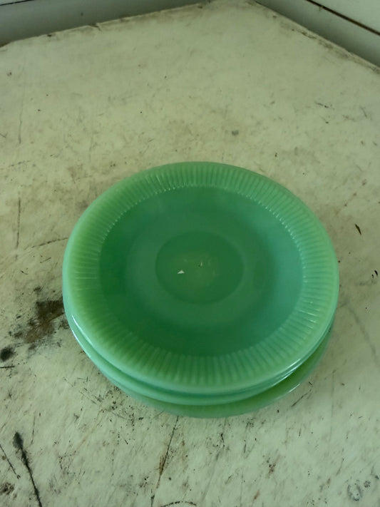 Vintage Jadeite saucer - will get turned into two tier trinket dish
