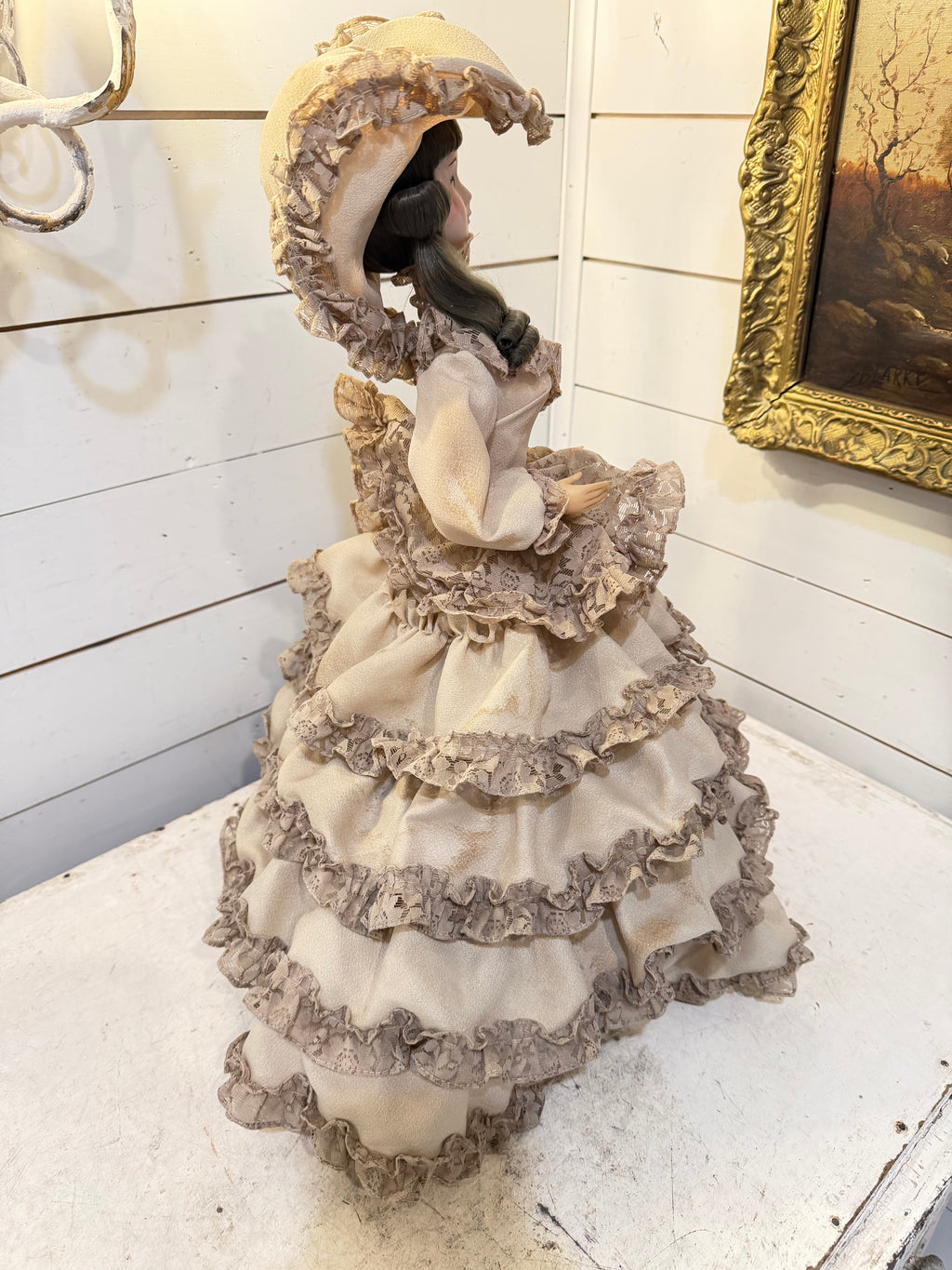 Vintage 1980s Bradley Doll “Victorian Boudoir” ￼