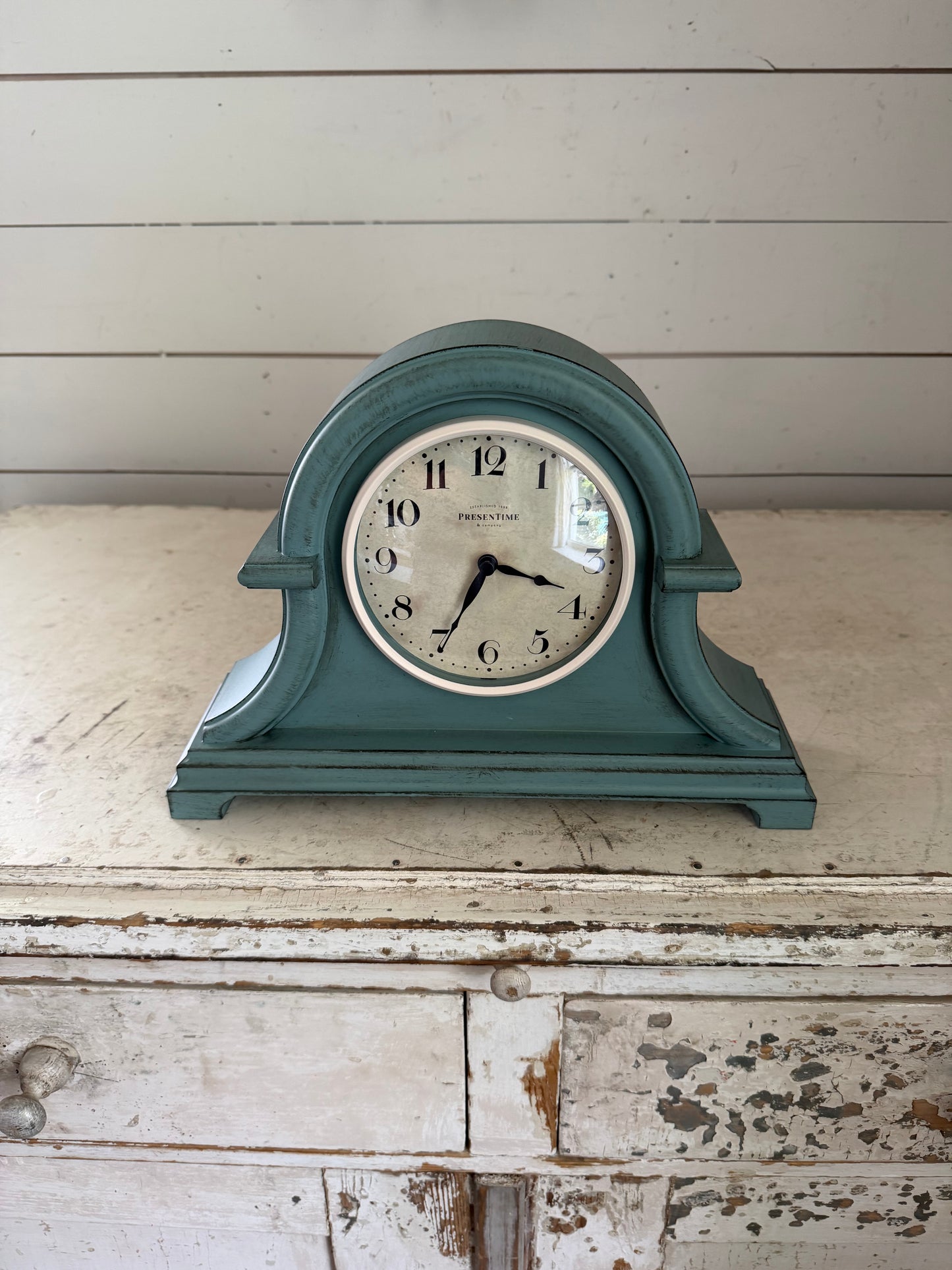 Presentime & Co. Vintage Farmhouse Series Napoleon desk and shelf clock