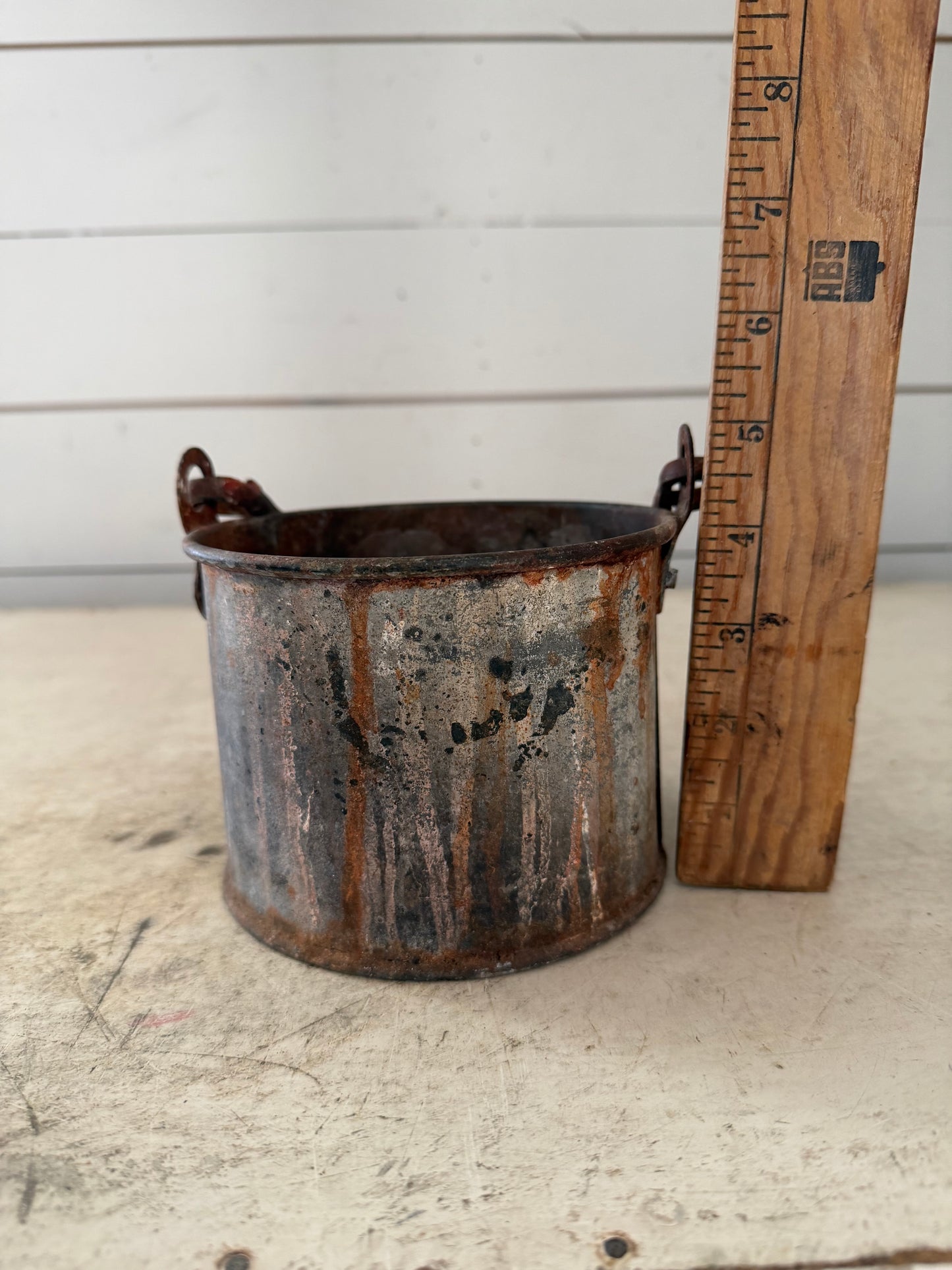 Antique French Paint Pail 5”