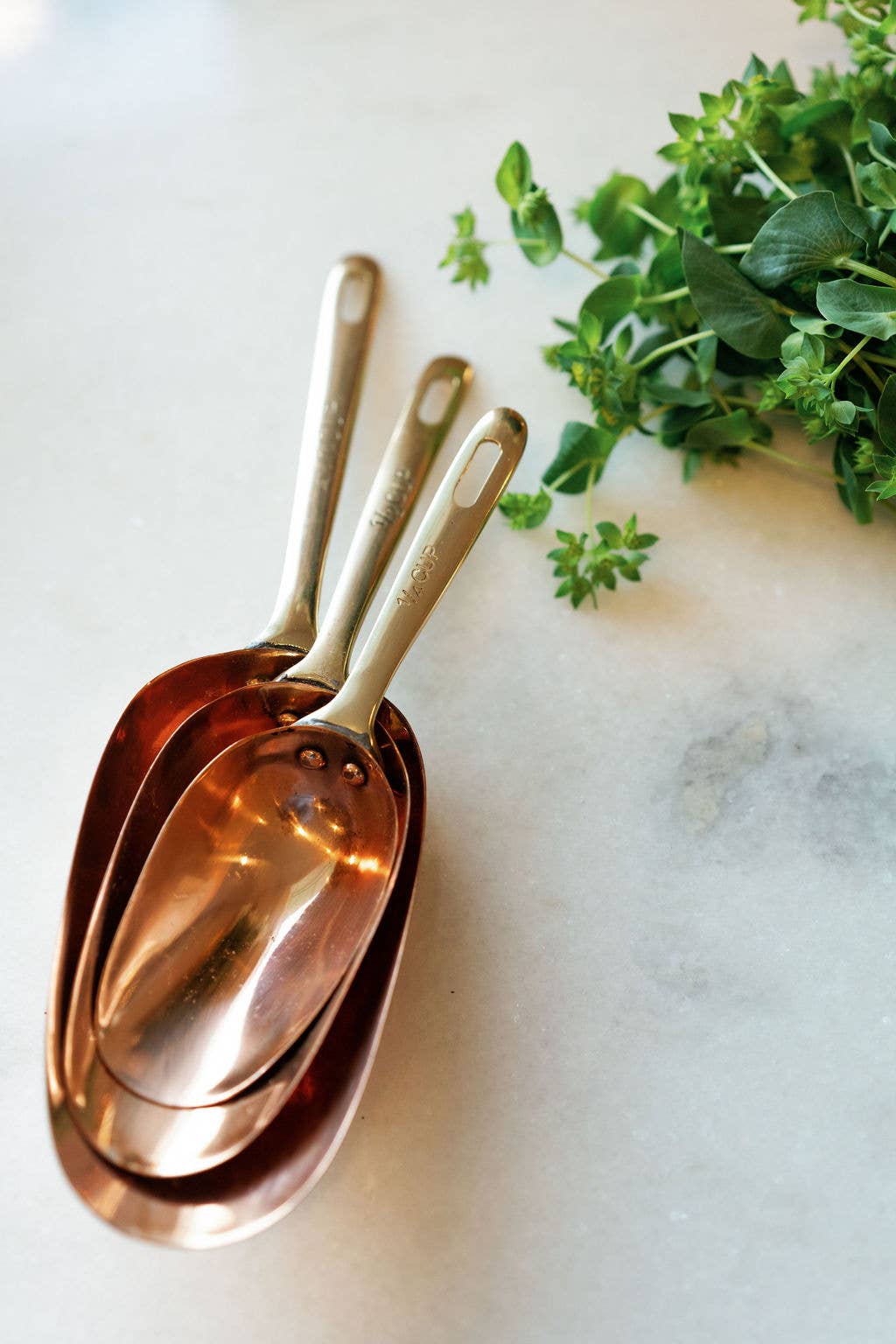 Copper Measuring Scoops cups
