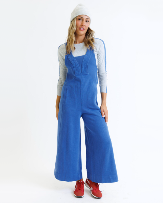Perfect Balance Sleeveless Wide Leg Drop Crotch Jumpsuit