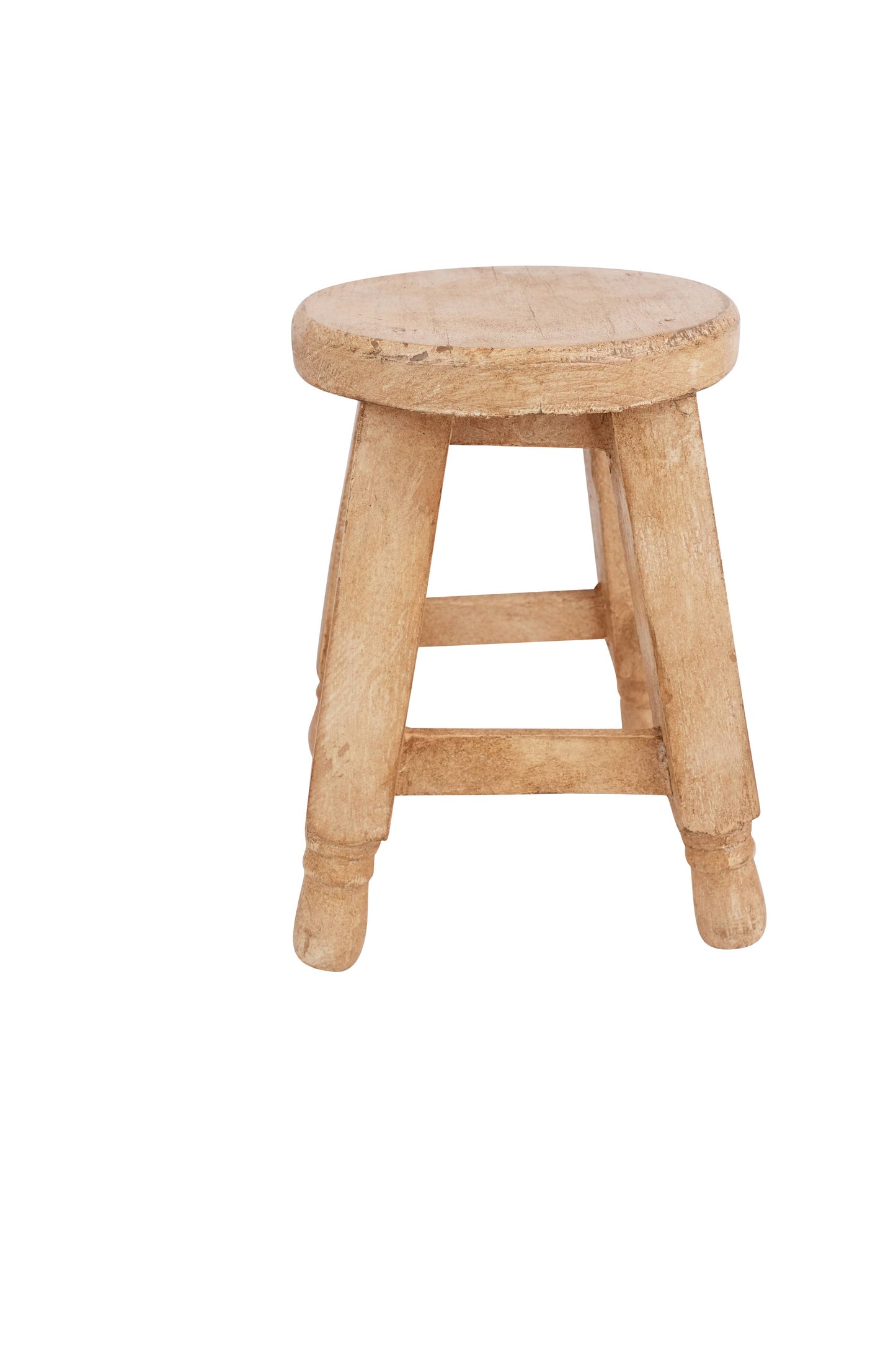 Monroe Farmhouse Stool-8x10 in-Rustic-Antiqued White-Monroe