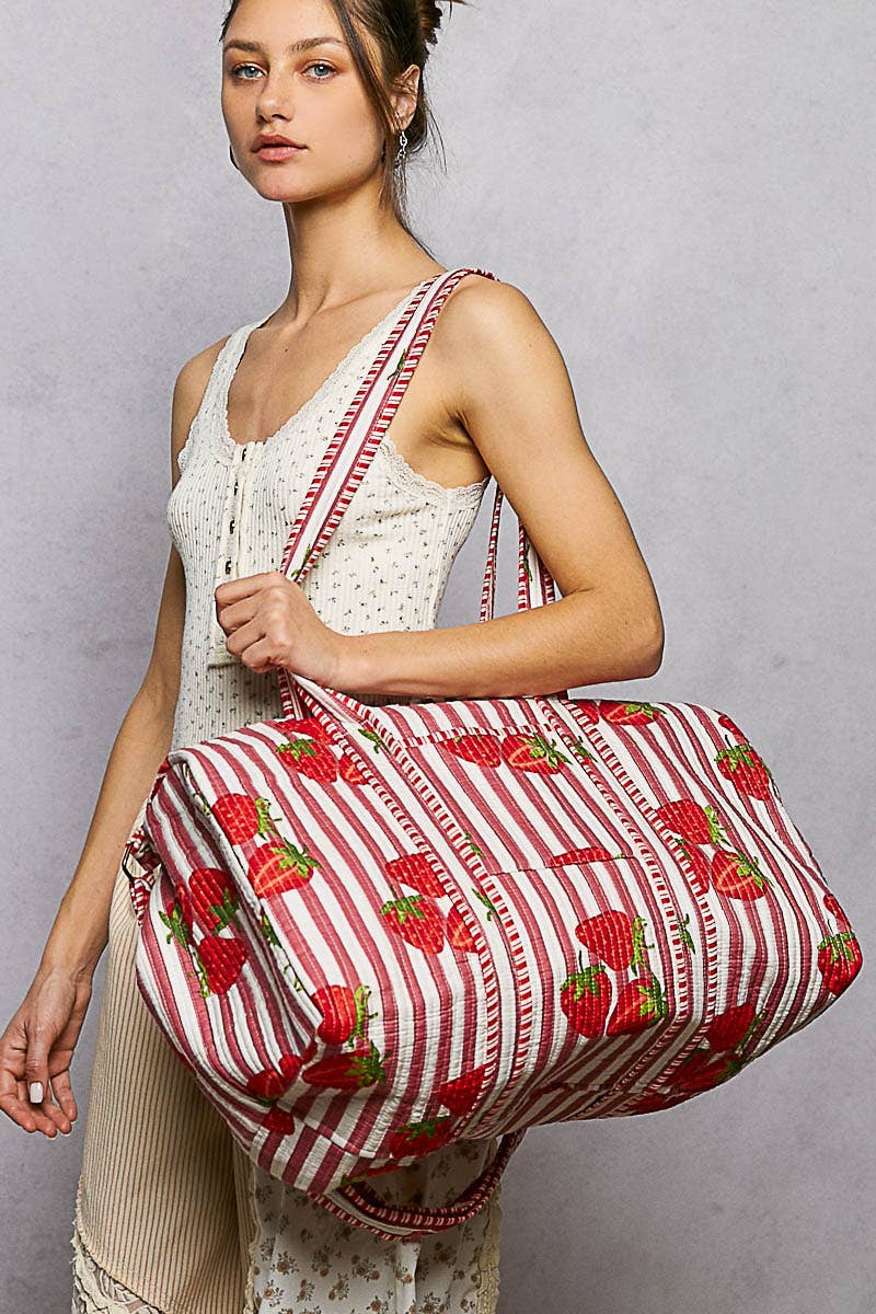 Quilted oversized Duffle