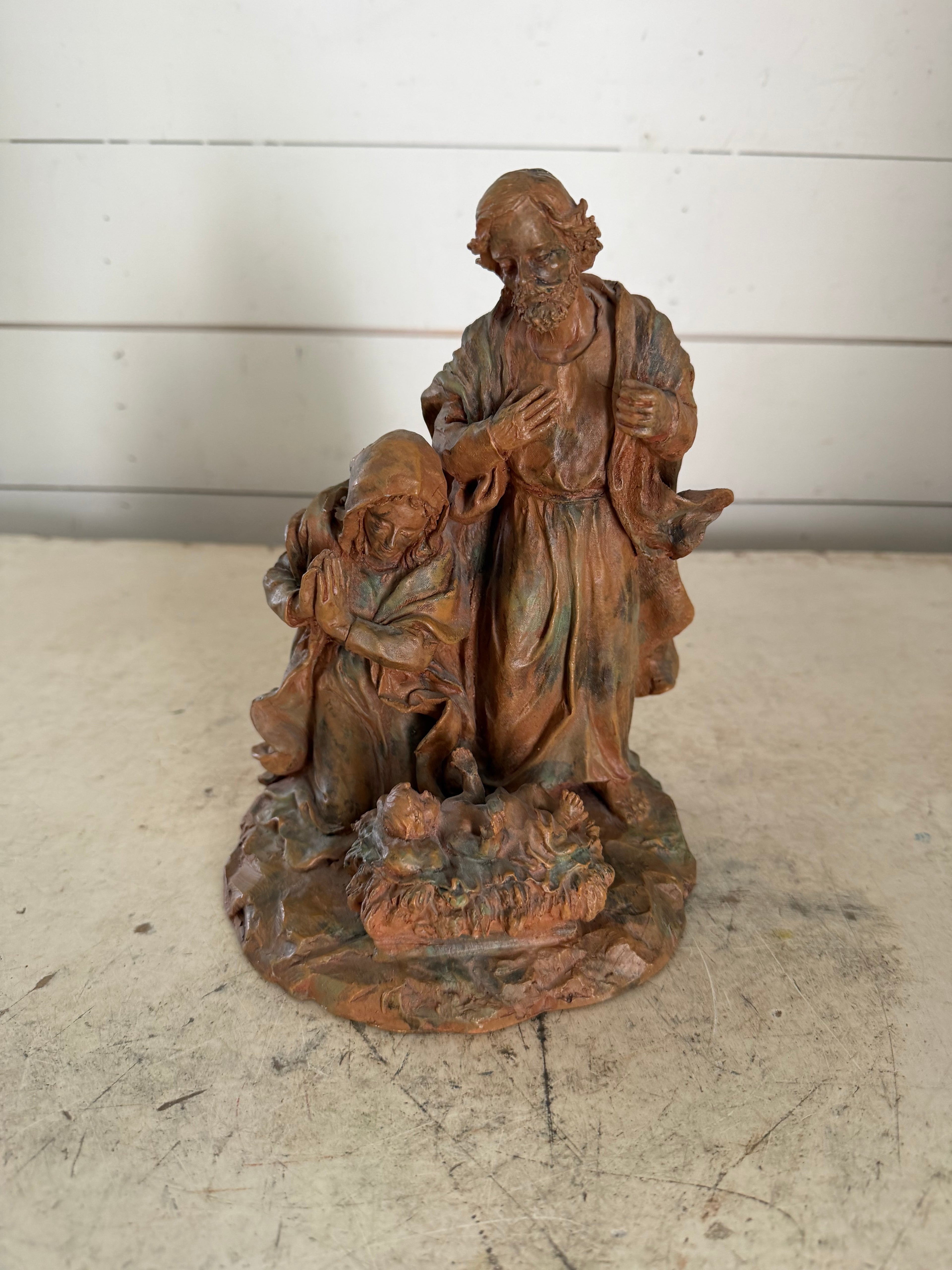 Vintage Resin Holy Family - Will Replace Joseph’s Missing Staff