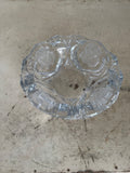Rose Design Crystal Nut Or Candy Dish