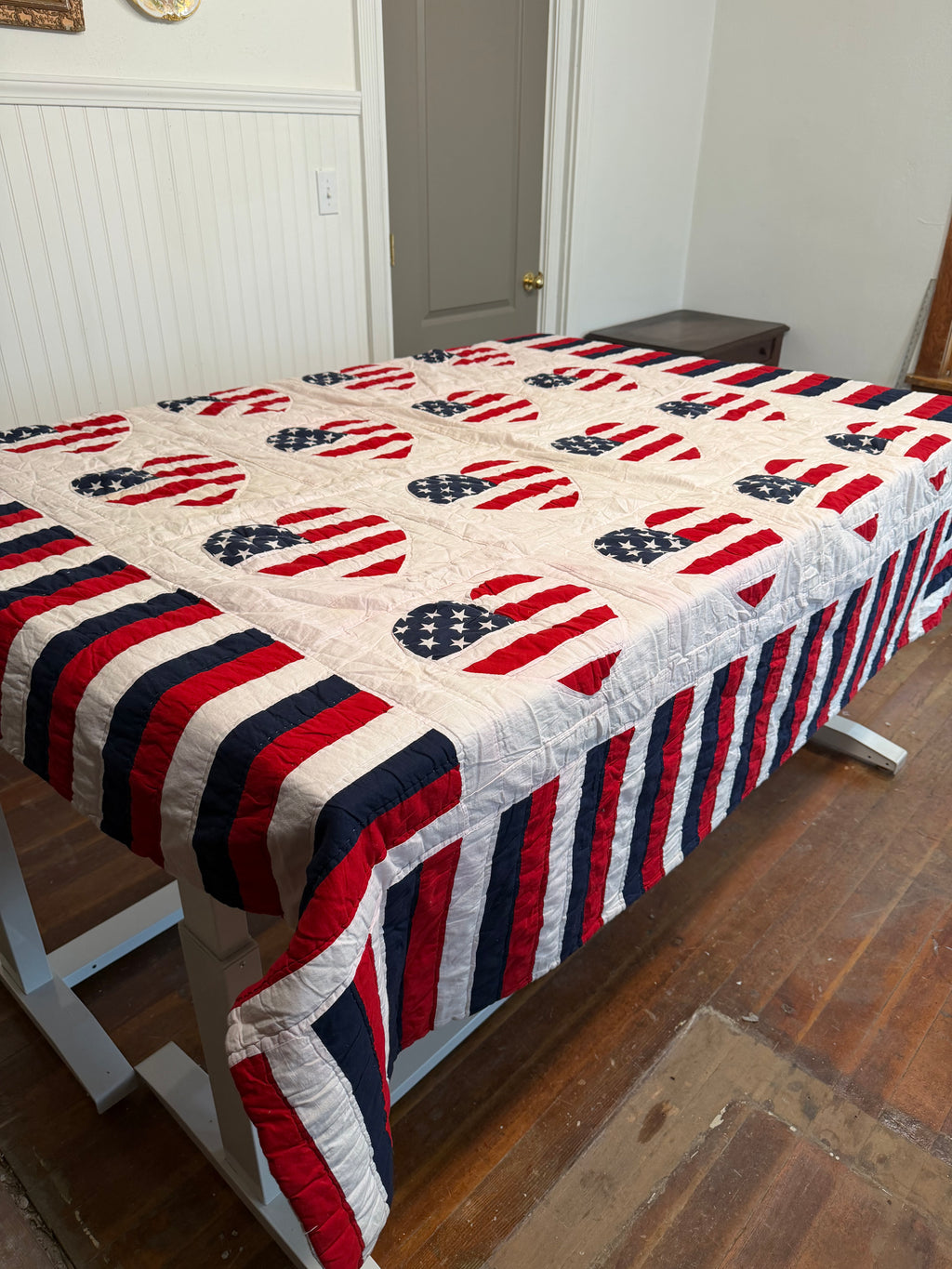 Americana Heart Full Size quilt