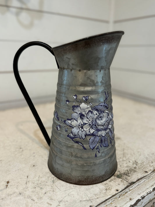 Galvanized Pitcher