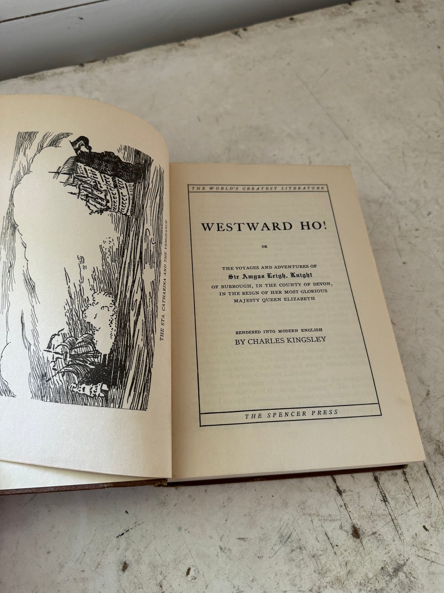 Worlds Greatest Literature - Westward Ho - Book