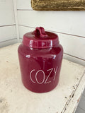 Rae Dunn cozy canister with lid