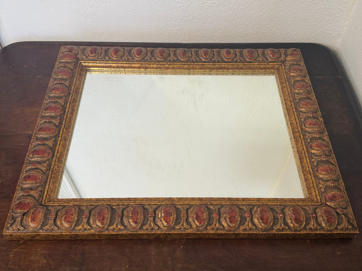 Vintage Ornate Rectangular Mirror