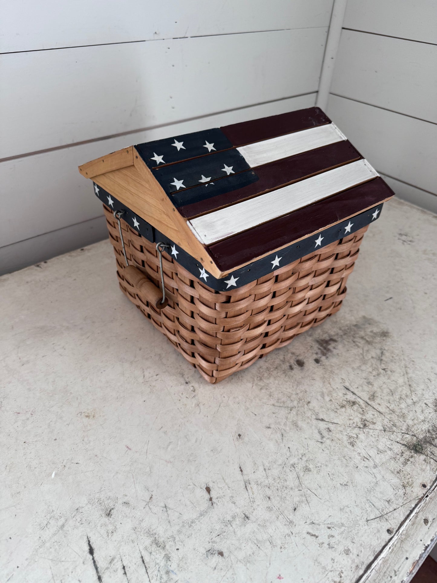 American Flag Basket