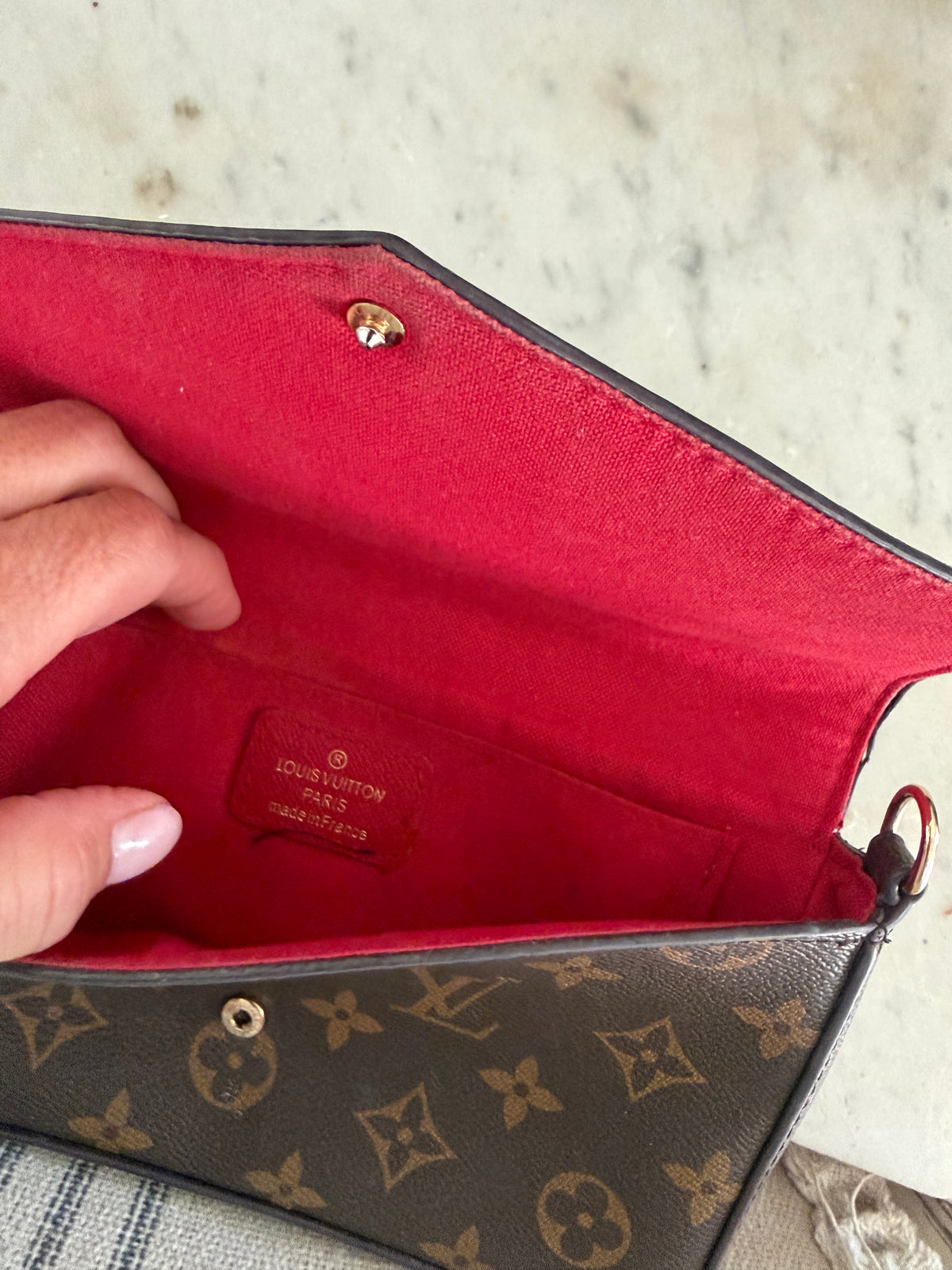 Faux Louis Vuitton Bag - No Strap