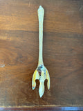 Vintage 13'' Silver Plated Santa Claus Salad Serving Spoon