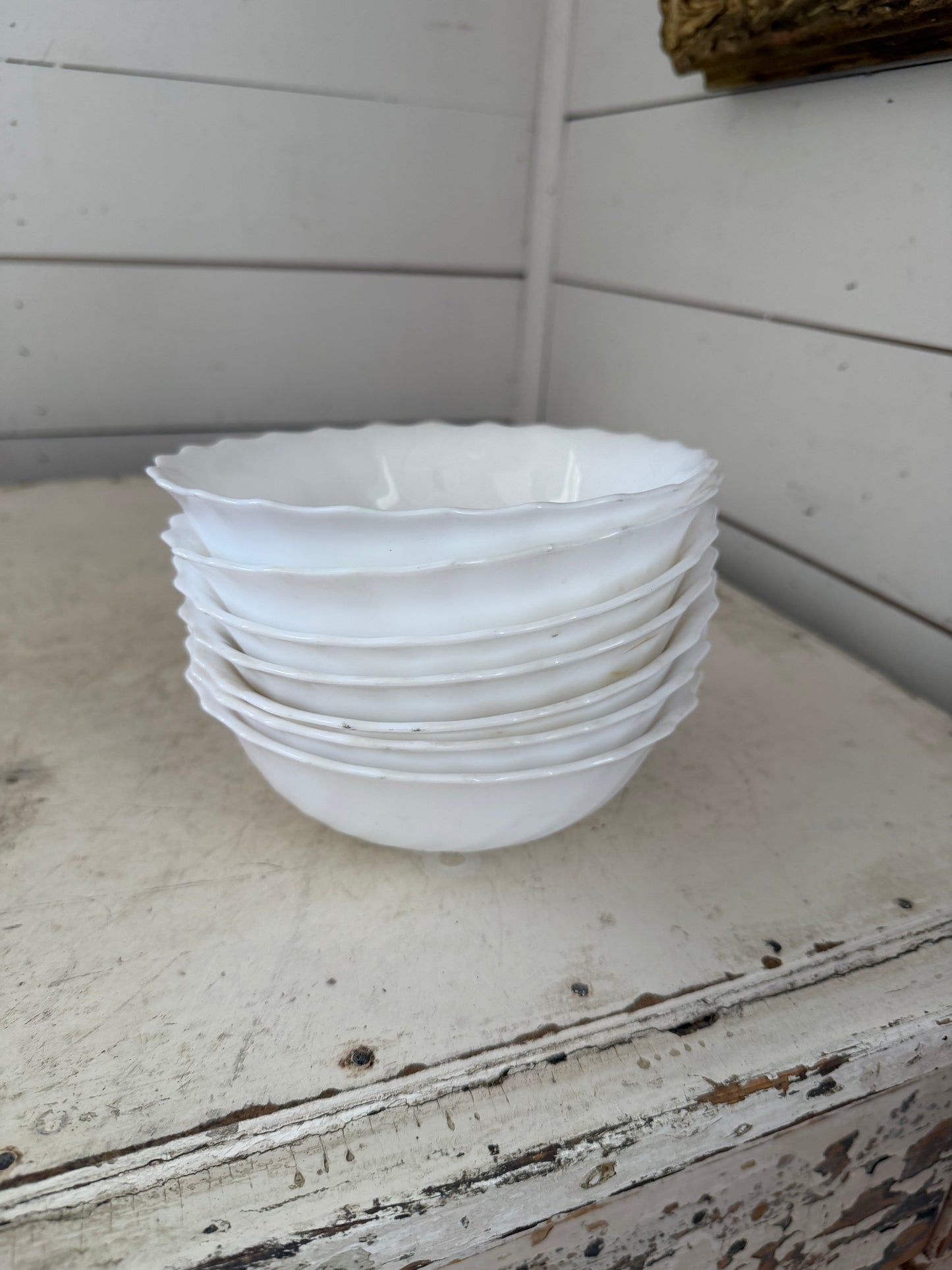 vintage glass bowls by arcopol made in france sold individually