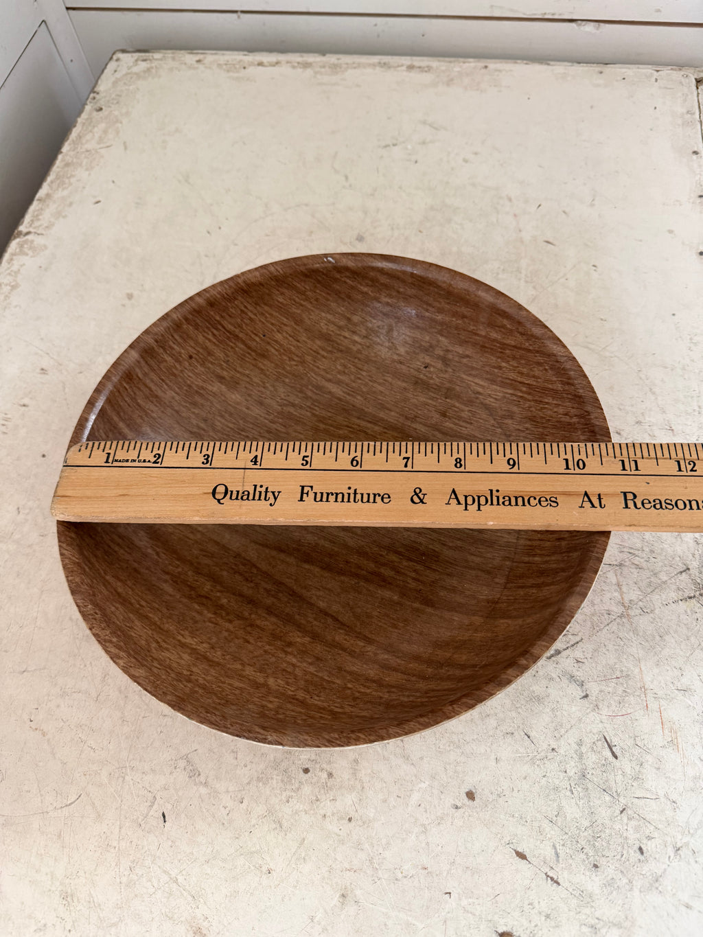 Cambridge Serving Bowl (fiberglass) has small chip on underside of lip