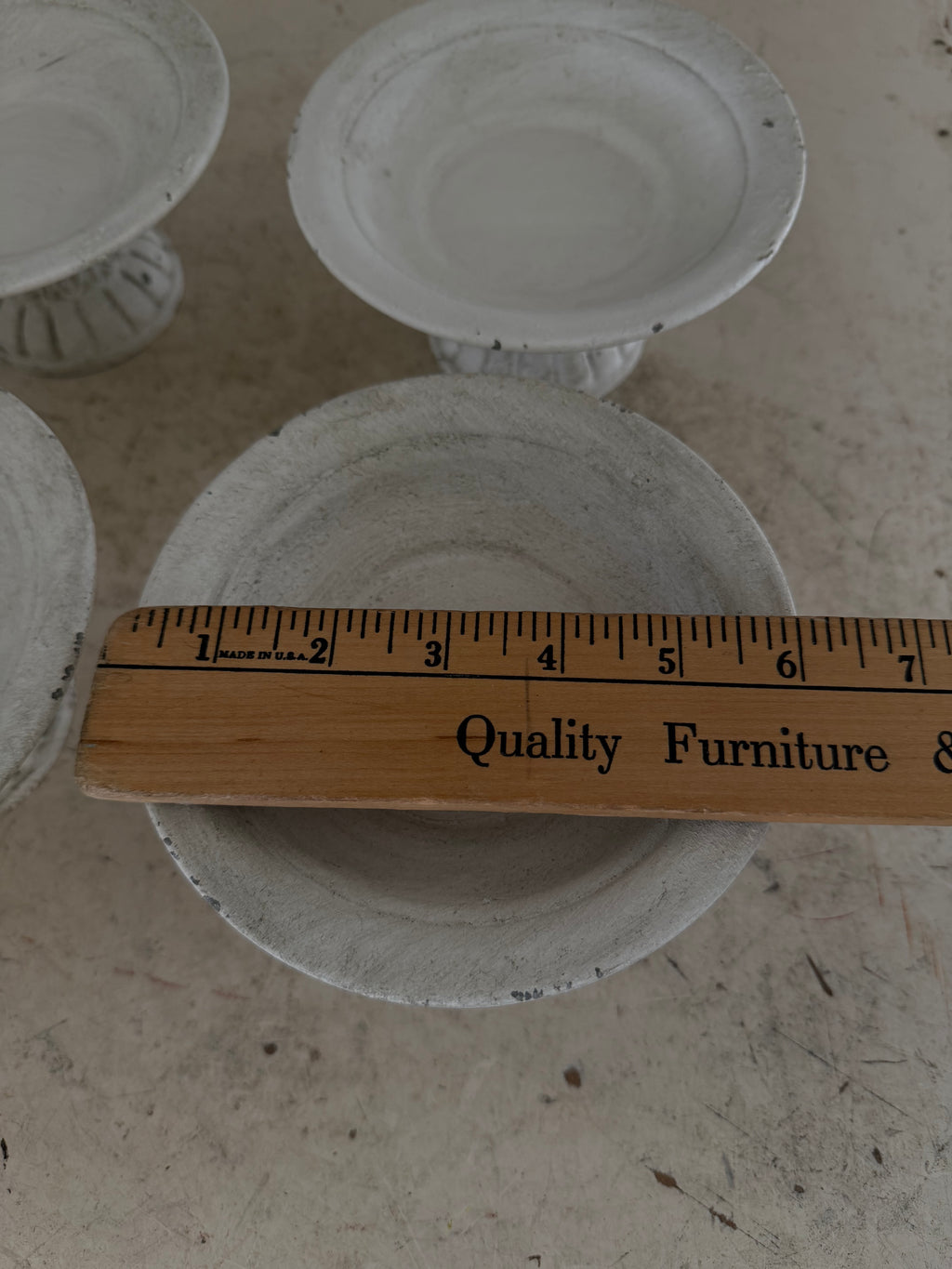 Small Metal Pedestal Bowl Sold Individually