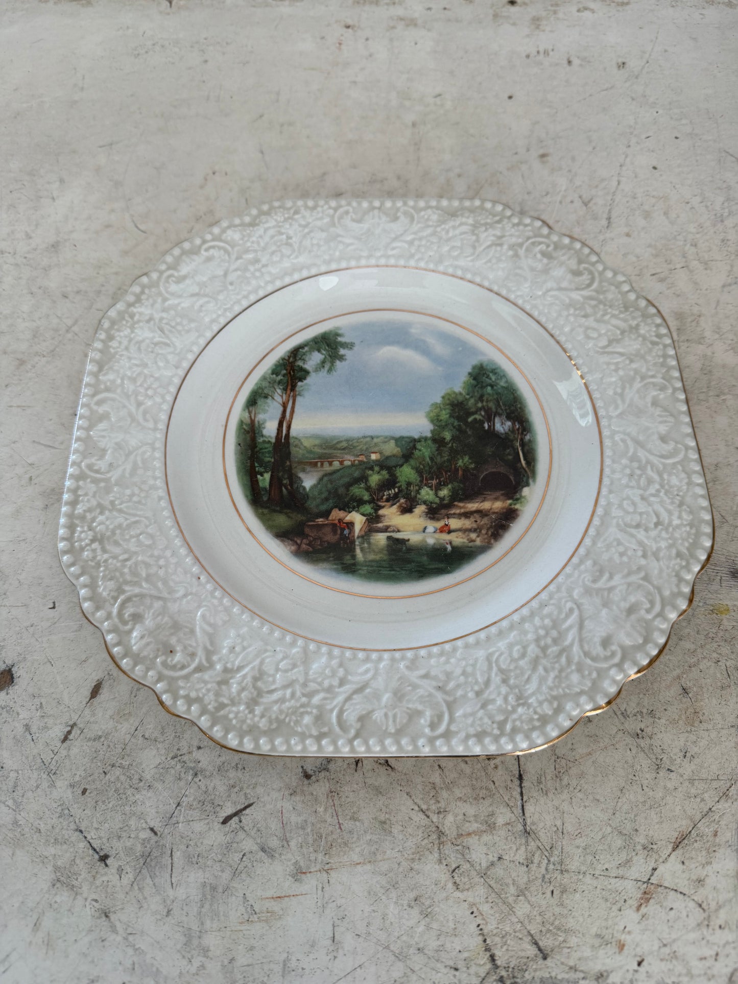 Vintage Lord Nelson Ware porcelain cabinet plate made in England