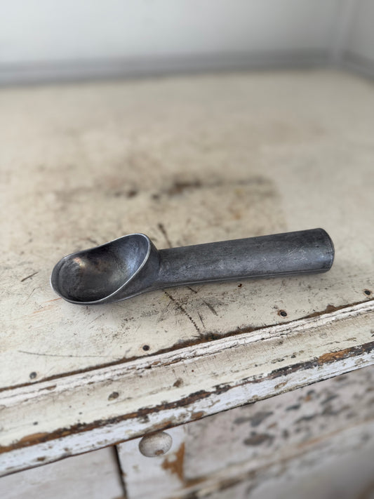 Vintage aluminum ice cream scoop