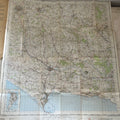 Large Red Ordinance Survey printed on paper Dorchester