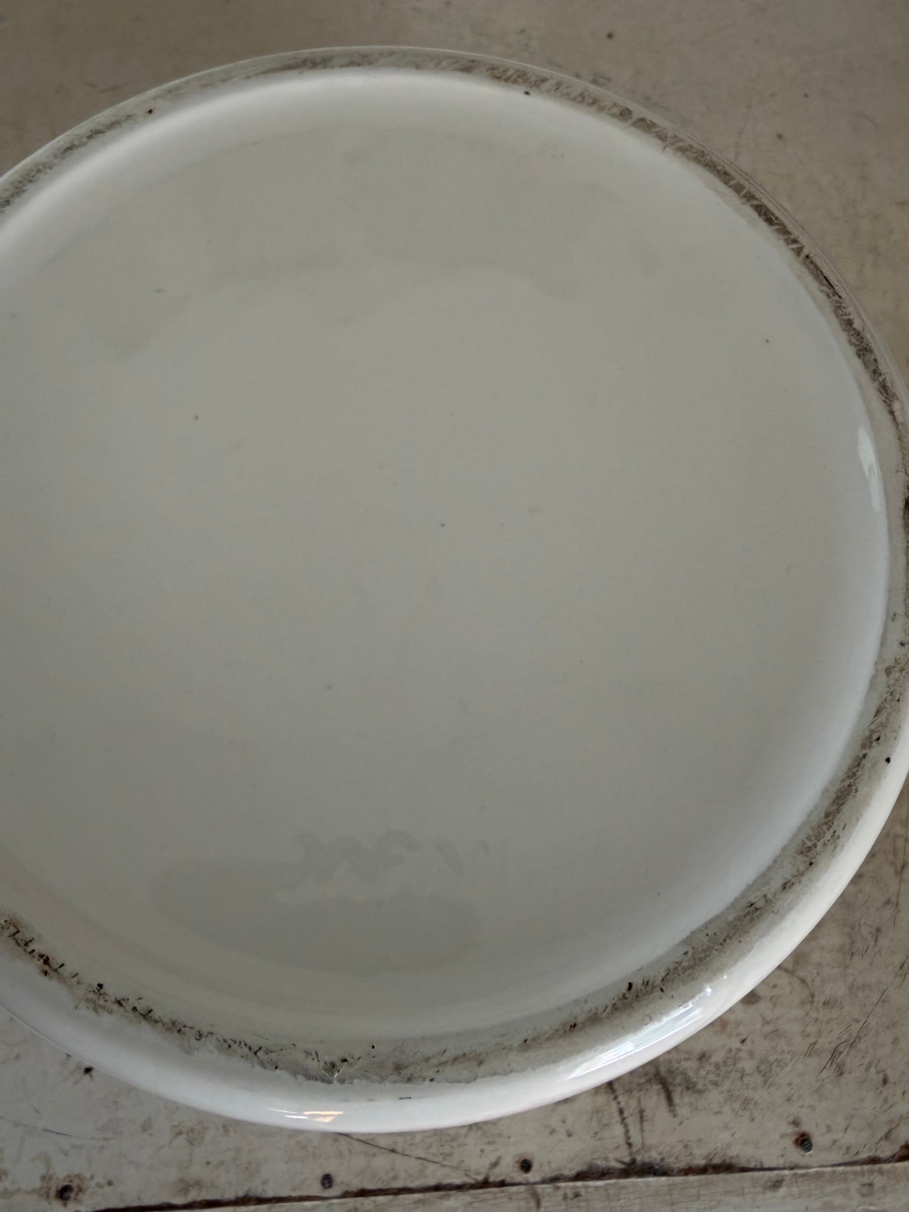 Large White Porcelain Soup Tureen With Ladle from Japan