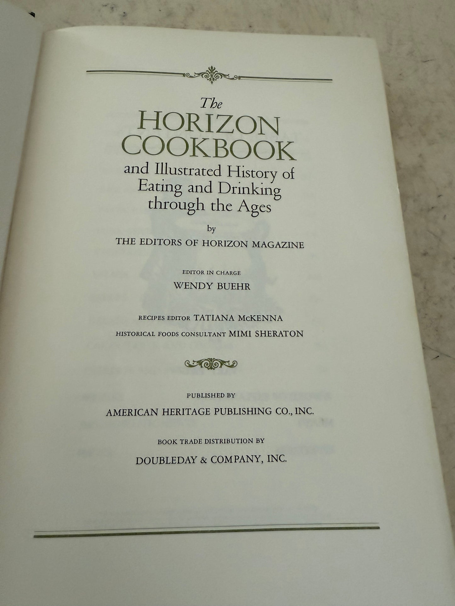 The horizon cookbook, two volume set