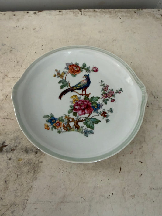 Vintage peacock Germany plate