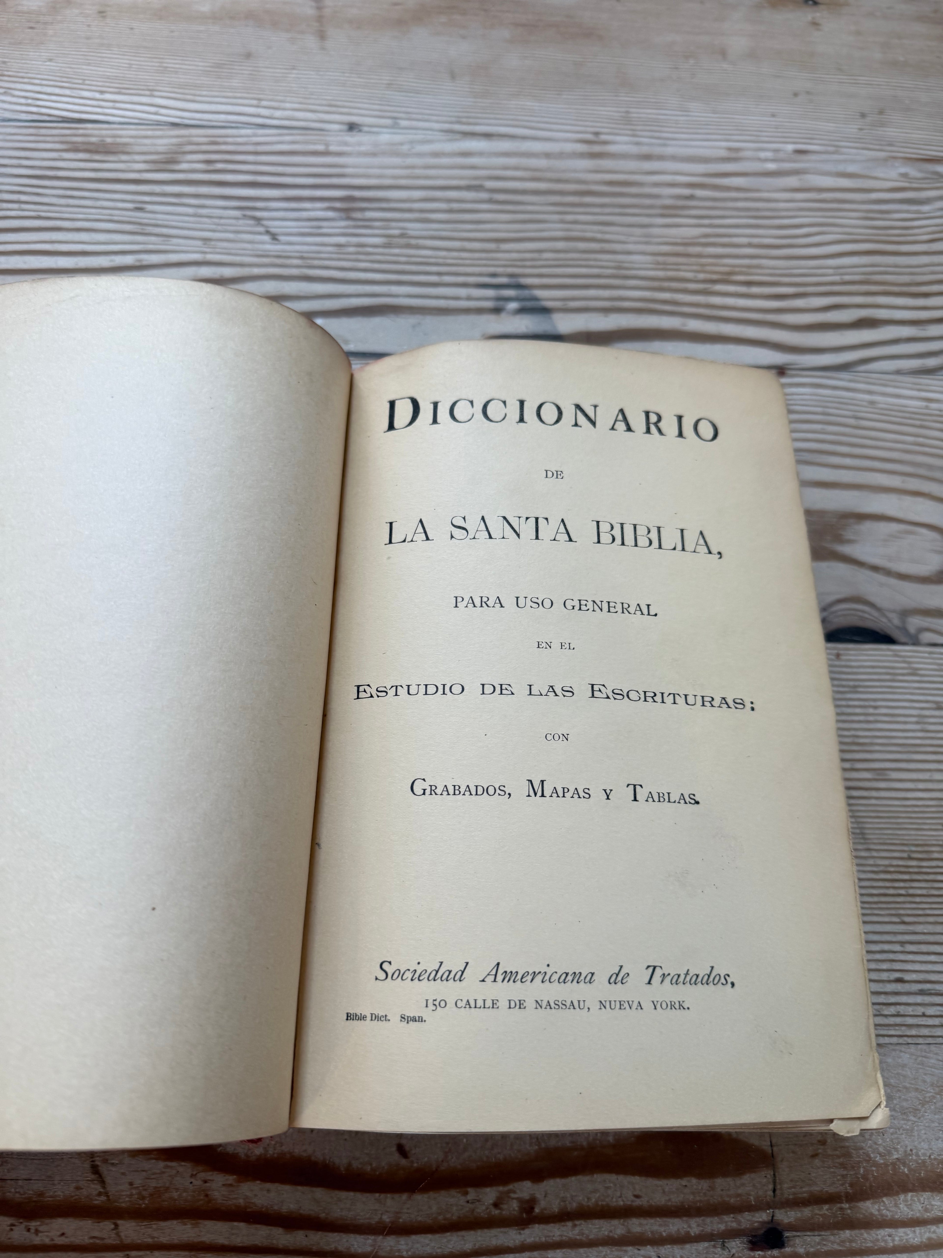 DICCIONARIO DE LA SANTA BIBLIA 1890