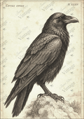 New Corvus Corax (Raven) | JRV A4 Rice Paper