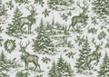 New Green Stag Toile | JRV A4 Rice Paper