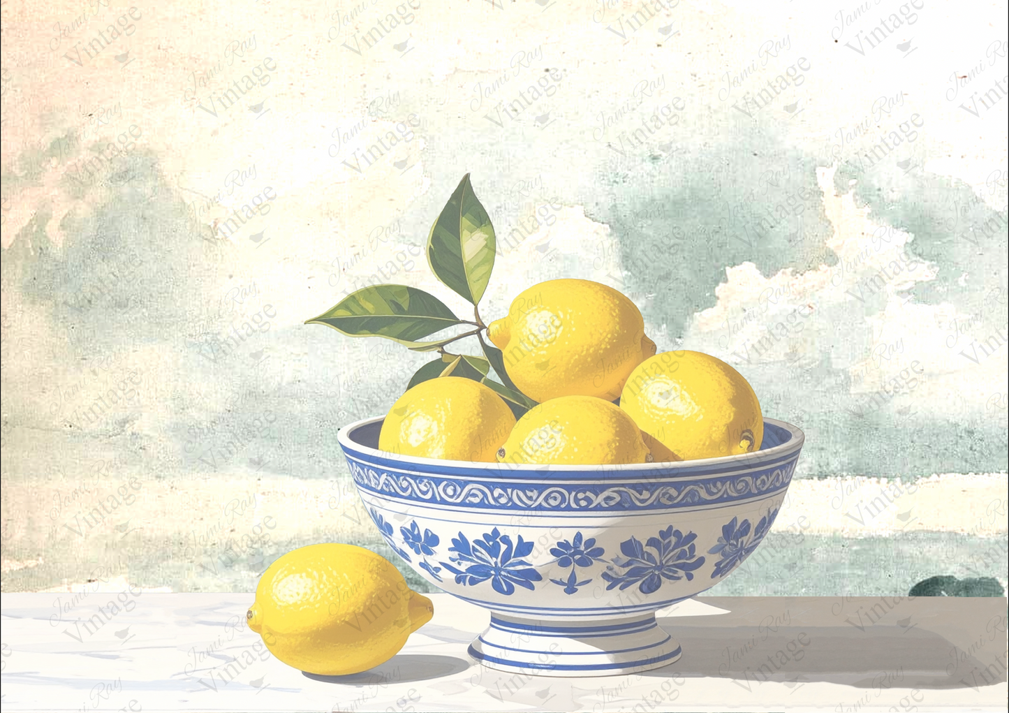 Bowl Of Lemons | JRV A4 Rice Paper